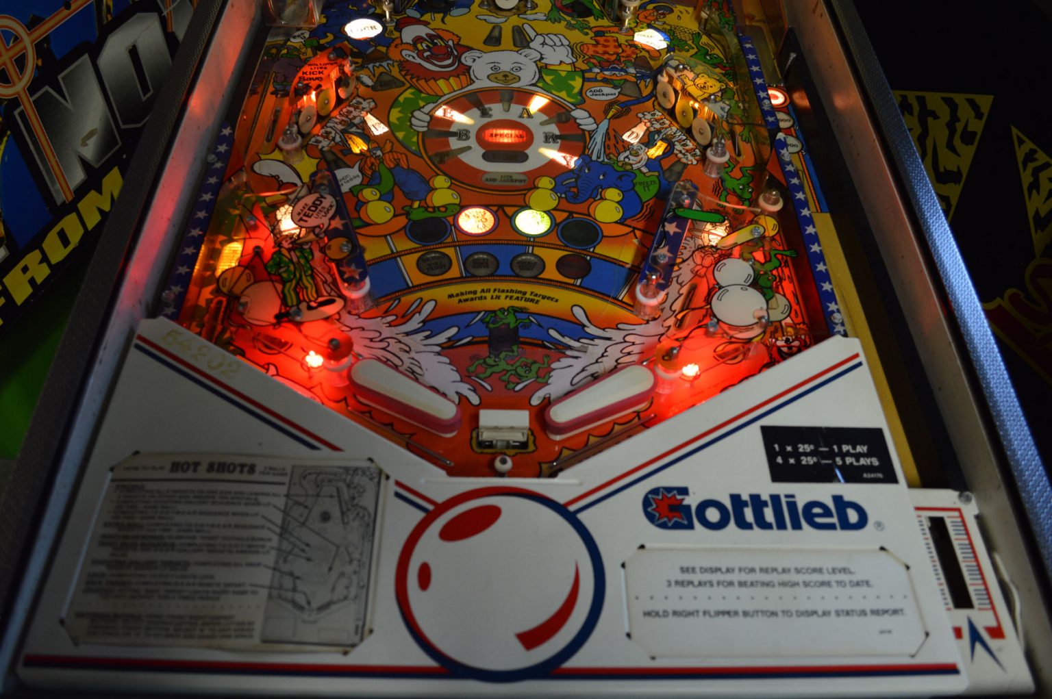 1989 Gottlieb Hot Shots - SOLD - Pinballer