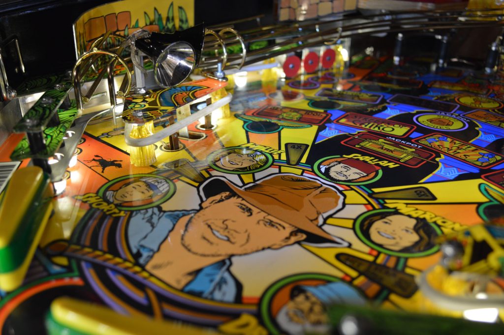 Indiana Jones Pinball Machine Playfield closeup