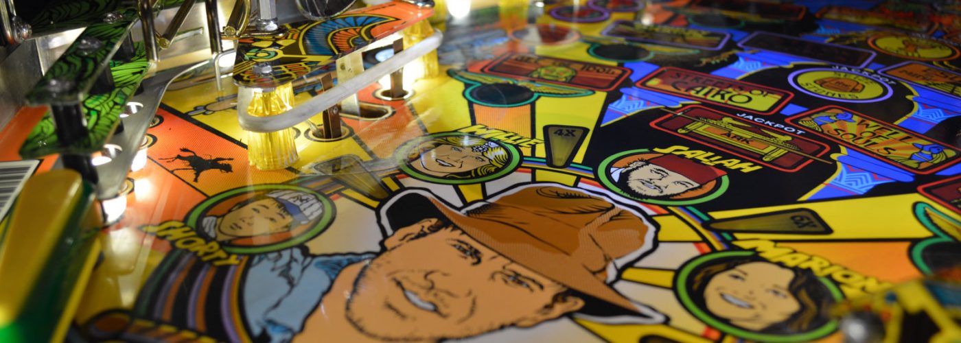 Indiana Jones Pinball Machine Playfield closeup