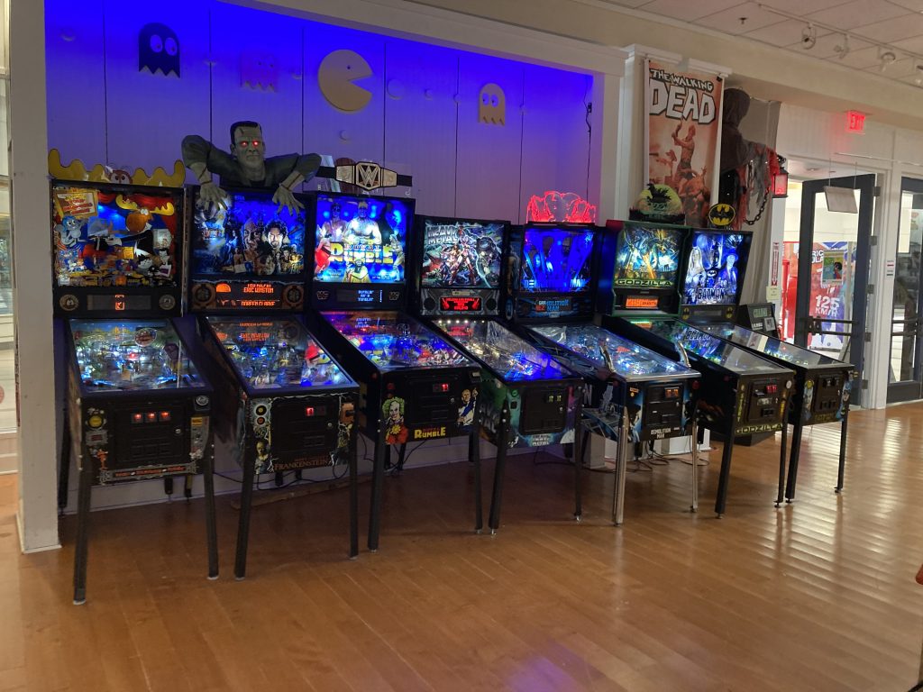 August 2021 Pinball Machine lineup at Player's Choice arcade in Myrtle Beach