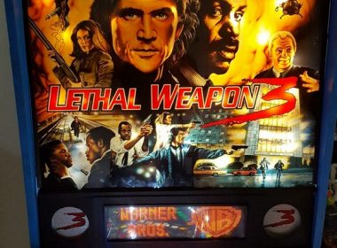 Lethal Weapon 3 Pinball Backbox, Topper, DMD