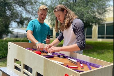 STEM course engineers fun with pinball project - News | Eckerd College